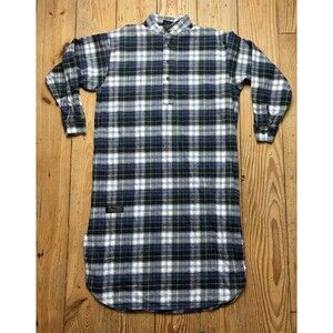 Vermont Flannel Company Plaid Nightgown One Size Prairie Sleep Night Shirt Plaid